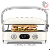 گریل وافل ساندویچ ساز چند منظوره اسمگ ایتالیا Smeg Multi-Use Grill – Retro Style Cream MGF01CRUS
