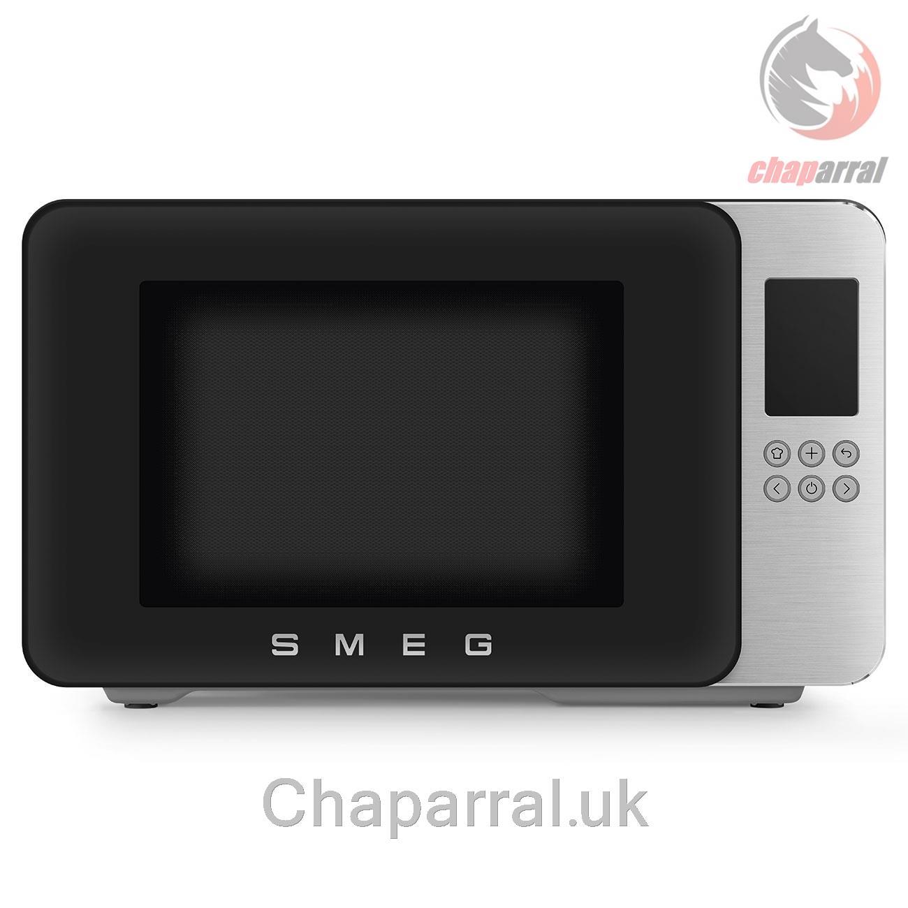 مایکروویو با قابلیت گریل اسمگ ایتالیا Smeg Mikrowelle mit Grillfunktion MOC01BLMEU