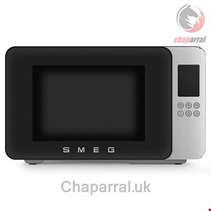 مایکروویو با قابلیت گریل اسمگ ایتالیا Smeg Mikrowelle mit Grillfunktion MOC01BLMEU