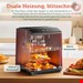 سرخ کن هوای گرم کوسوری آمریکا Cosori Heißluftfritteuse DualBlaze, CAF-P583S, VeSync-App (Appsteuerung) Weihnachtsrot