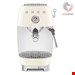  اسپرسو ساز پرتافیلتر اسمگ ایتالیا کرم Smeg ECF03CREU Kompakte Siebträgermaschine 50