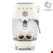 اسپرسو ساز پرتافیلتر اسمگ ایتالیا کرم Smeg ECF03CREU Kompakte Siebträgermaschine 50