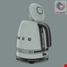  کتری برقی اسمگ ایتالیا طرح پورشه سبز سایه Porsche x SMEG KLF03PSGEU Elektrischer Wasserkocher