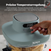  سرخ کن بدون روغن شیشه ای نینجا آمریکا Ninja CRISPi PRO 7-in-1 Glas-Air-Fryer Graugrün AS101EUGY