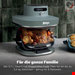  سرخ کن بدون روغن شیشه ای نینجا آمریکا Ninja CRISPi PRO 7-in-1 Glas-Air-Fryer Graugrün AS101EUGY
