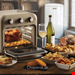  مایکروفر سرخ کن هوا جوجه گردان با نور داخلی آریته ایتالیا Ariete Vintage air fryer beige 4632