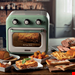  مایکروفر سرخ کن هوا جوجه گردان با نور داخلی آریته ایتالیا Ariete Vintage air fryer green