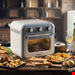  مایکروفر سرخ کن هوا جوجه گردان با نور داخلی آریته ایتالیا Ariete Vintage air fryer light blue
