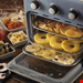  مایکروفر سرخ کن هوا جوجه گردان با نور داخلی آریته ایتالیا Ariete Vintage air fryer light blue