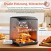  سرخ کن هوای گرم کوسوری آمریکا Cosori Heißluftfritteuse DualBlaze, CAF-P583S, VeSync-App (Appsteuerung) weiß