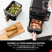  سرخ کن دو طبقه هوای گرم نینجا آمریکا Ninja Double Stack XL 2-Ebenen Heißluftfritteuse 9,5 L Schwarz/Kupfer SL400EUCP