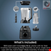   مخلوط کن اسموتی ساز نینجا آمریکا Ninja TB301 Detect Duo Power Blender Pro + Single Serve، فناوری BlendSense، مخلوط کن برای اسموتی ها، اسموتی ها و موارد دیگر، حداکثر توان 1800 وات، 280 