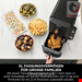  سرخ کن دو طبقه هوای گرم نینجا آمریکا Ninja Double Stack XL 2-Ebenen Heißluftfritteuse 9,5 L Schwarz/Kupfer SL400EUCP