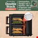  سرخ کن دو طبقه هوای گرم نینجا آمریکا Ninja Double Stack XL 2-Ebenen Heißluftfritteuse 9,5 L Schwarz/Kupfer SL400EUCP