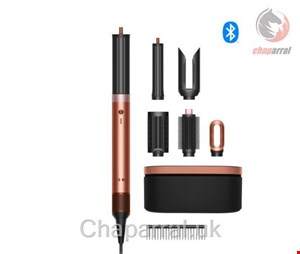 سشوار چند کاره دایسون انگلستان فر حالت‌ دهنده خشک‌ کن مسی Dyson Airwrap Co-anda2x Multi Haarstyler und trockner Straight+Wavy Amber Silk
