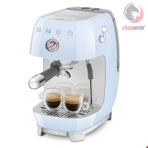 اسپرسو ساز پرتافیلتر اسمگ ایتالیا آبی Smeg ECF03PBEU Kompakte Siebträgermaschine 50's Style