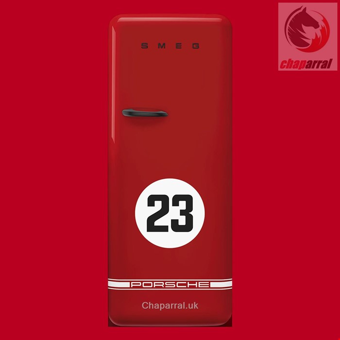 یخچال فریزر پورشه اسمگ ایتالیا مدل سالزبورگ قرمز Porsche x SMEG Kühlschrank 917 Salzburg FAB28RDP9176