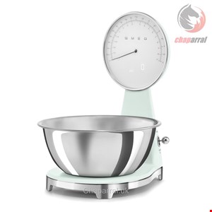 ترازو دیجیتال آشپزخانه اسمگ ایتالیا Smeg Küchenwaage Retro Design 50er Jahre grün KSF01PGWW
