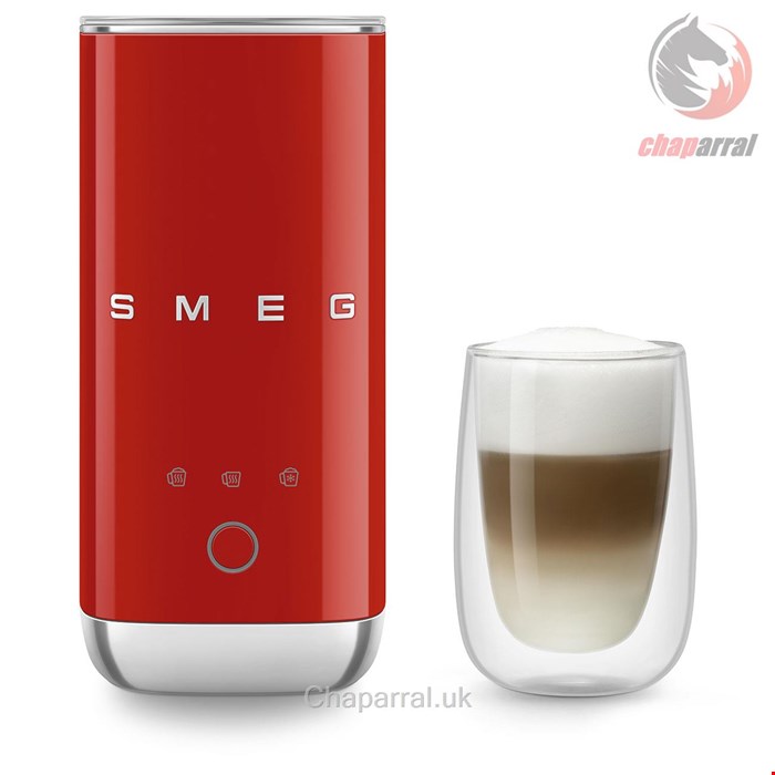 کف شیر ساز اسمگ ایتالیا SMEG MFF02RDEU Milchaufschäumer Rot 50's Style 