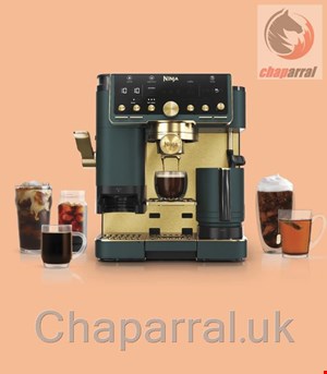 اسپرسو ساز تمام اتوماتیک حرفه ای نینجا آمریکا Ninja Luxe Espresso ES701GNGD Emerald Gold 