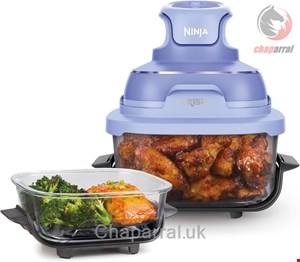 سرخ کن بدون روغن شیشه ای نینجا آمریکا Ninja CRISPi 4-in-1Glas-Heißluftfritteuse Stone FN101EUPR