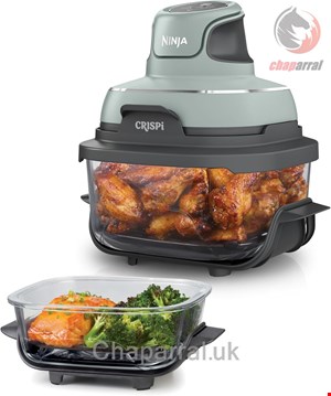 سرخ کن بدون روغن شیشه ای نینجا آمریکا Ninja CRISPi 4-in-1Glas-Heißluftfritteuse Stone FN101EUSG