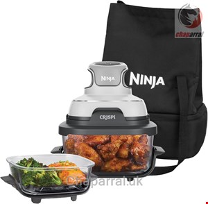 سرخ کن بدون روغن شیشه ای نینجا آمریکا Ninja CRISPi 4-in-1Glas-Heißluftfritteuse Stone FN102EU