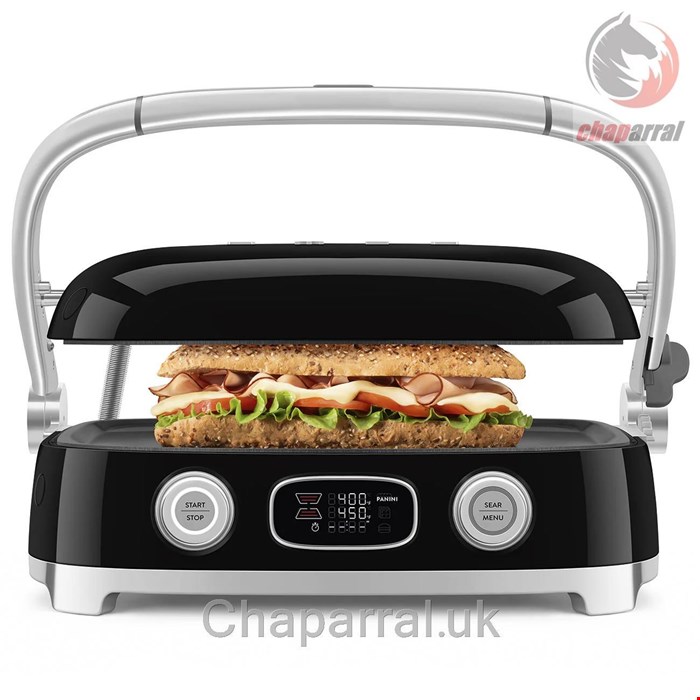 گریل وافل ساندویچ ساز چند منظوره اسمگ ایتالیا Smeg Multi-Use Grill – Retro Style Cream MGF01BLUS