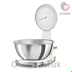 ترازو دیجیتال آشپزخانه اسمگ ایتالیا Smeg KSF01CRWW Küchenwaage Retro Design 50er Jahre Analog