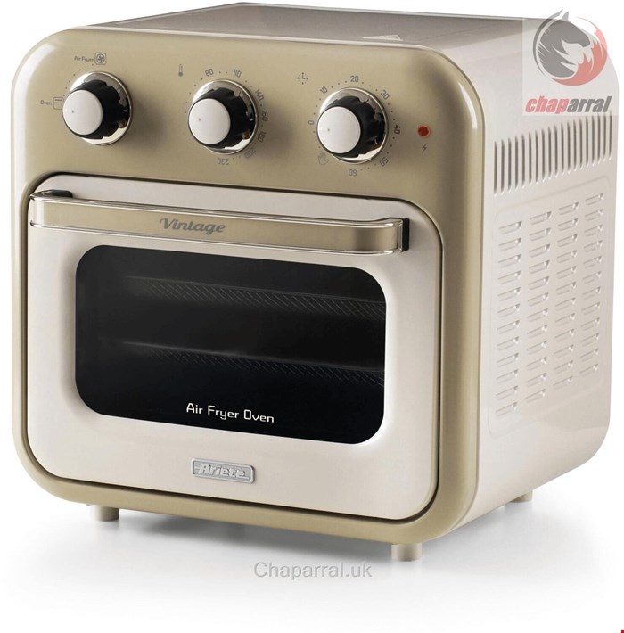 مایکروفر سرخ کن هوا جوجه گردان با نور داخلی آریته ایتالیا Ariete Vintage air fryer beige 4632