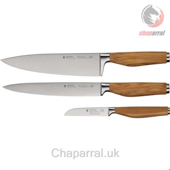 ست چاقو دسته چوبی گرند وود 3 عددی وی ام اف آلمان wmf Grand Wood Messer-Set, 3-teilig