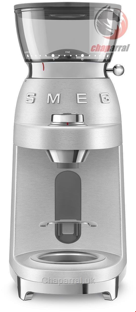 آسیاب قهوه اسمگ ایتالیا Smeg  Kaffeemühle Mini Pro aluminium CGF02SSEU