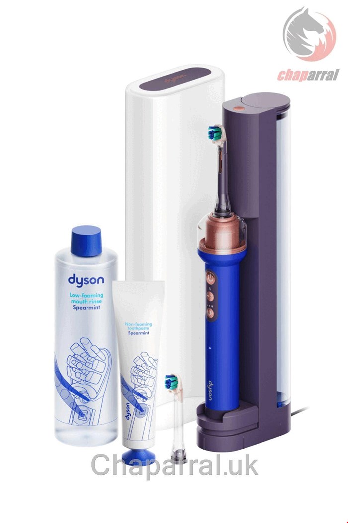 مسواک برقی دایسون انگلستان مدل Dyson CameraJet با دوربین تشخیص فاصله بین دندان‌ها و واترجت دقیق آبی