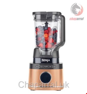 غذا ساز 3 کاره نینجا آمریکا Ninja Deluxe Schwarz Kupfer Detect Power Mixer Processor Pro TB401EUDBCP