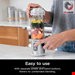  اسموتی ساز شارژی کوچک ورزشی نینجا آمریکا Ninja BC151WH Blast tragbarer Mixer kabellos 530 ml Gefäß