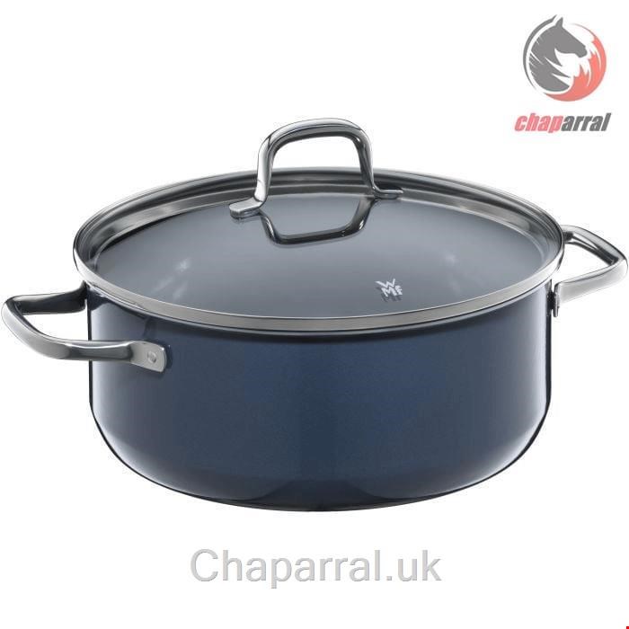 قابلمه 24 سانت وی ام اف آلمان WMF FUSIONTEC ESSENTIAL BRATENTOPF MIT DECKEL 24CM BLUEBERRY