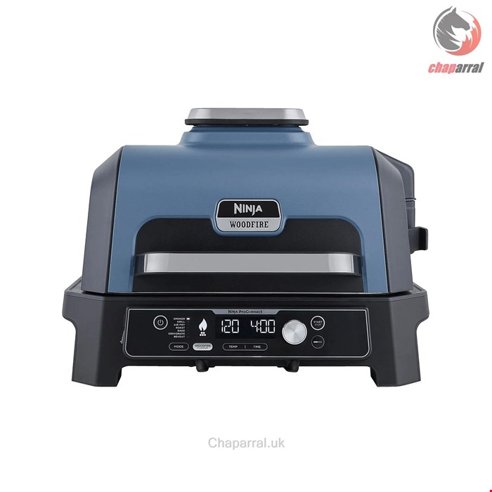 گریل و سرخ کن با قابلیت دودی کردن نینجا آمریکا Ninja Woodfire Pro Connect XL Elektrischer Outdoor Grill  Smoker OG901EU