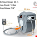 قرقره شیلنگ جمع کن دیواری و شیلنگ 20 متری جیووبیاز Jiubiaz Schlauchaufroller Druckluftschlauch Aufroller automatisch 1/4