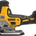  اره منبت کاری اره مویی شارژی DeWALT Akku-Stichsäge DCS335NT-XJ 18 V inkl. Airlock Absaugadapter, TSTAK-Box II