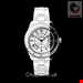  ساعت مچی زنانه مردانه سرامیکی الماس نشان شنل فرانسه CHANEL J12 PARADOX UHR KALIBER 12.1, 38 MM H6515