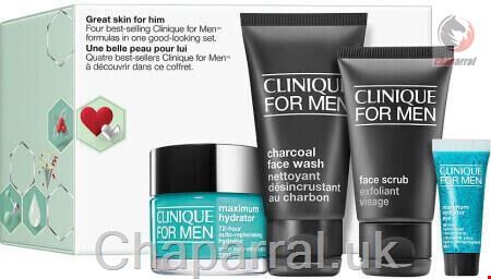 ست مراقبتی پاکسازی آبرسان تسکین دهنده صورت مخصوص آقایان کلینیک آمریکا Clinique Set Great Skin for Him (5-30-50-50ml)