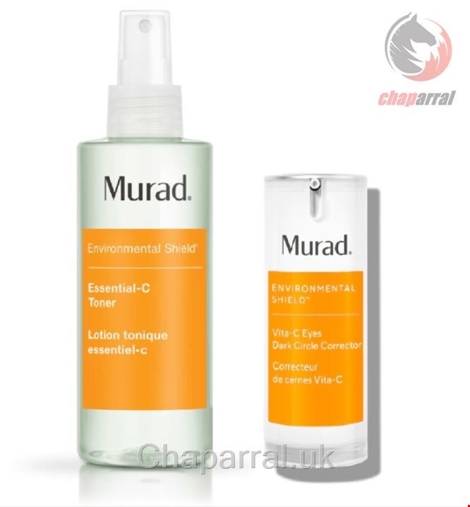 ست تونر ویتامین سی 180 میل سرم دور چشم ضد سیاهی 15 میل مورد آمریکا Murad - Essential-C Toner 180 ml- Murad - Vita-C Eyes Dark Circle Corrector 15 ml