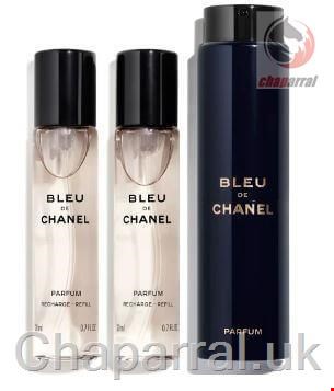 ست عطر پرفیوم مردانه 3 تایی 20 میل بلو شنل فرانسه CHANEL BLEU PERFUME TWIST SPRAY 3 20ml 