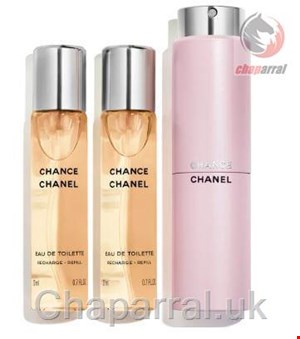 ست عطر ادو تویلت زنانه 3 تایی 20 میل چنس شنل فرانسه CHANEL CHANCE EAU DE TOILET SPRAY 3 20ml