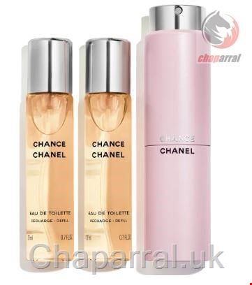 ست عطر ادو تویلت زنانه 3 تایی 20 میل چنس شنل فرانسه CHANEL CHANCE EAU DE TOILET SPRAY 3 20ml