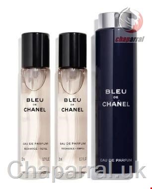 ست عطر ادو پرفیوم مردانه 3 تایی 20 میل بلو شنل فرانسه CHANEL BLEU EAU DE PERFUME TWIST SPRAY 3 20ml