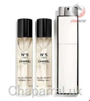 ست عطر ادو تویلت زنانه 3 تایی 20 میل N05 لئو شنل فرانسه CHANEL N05 LEAUEAU DE TOILET SPRAY 3 20ml