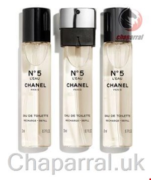 ست عطر ادو تویلت زنانه 3 تایی 20 میل N05 لئو شنل فرانسه CHANEL N05 LEAU EAU DE TOILET SPRAY 3 20ml refill