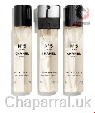ست عطر ادو تویلت زنانه 3 تایی 20 میل N05 لئو شنل فرانسه CHANEL N05 LEAU EAU DE TOILET SPRAY 3 20ml refill