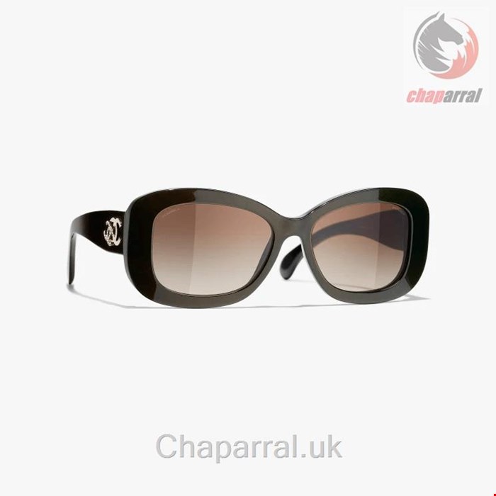 عینک آفتابی زنانه شنل فرانسه CHANEL RECHTECKIGE SONNENBRILLE 5468B 1706/S5